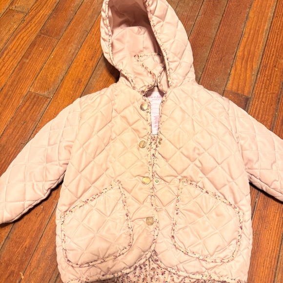 Charming Pink Quilted Jacket with hood by Liv and Lottie size 2T - Picture 4 of 4
